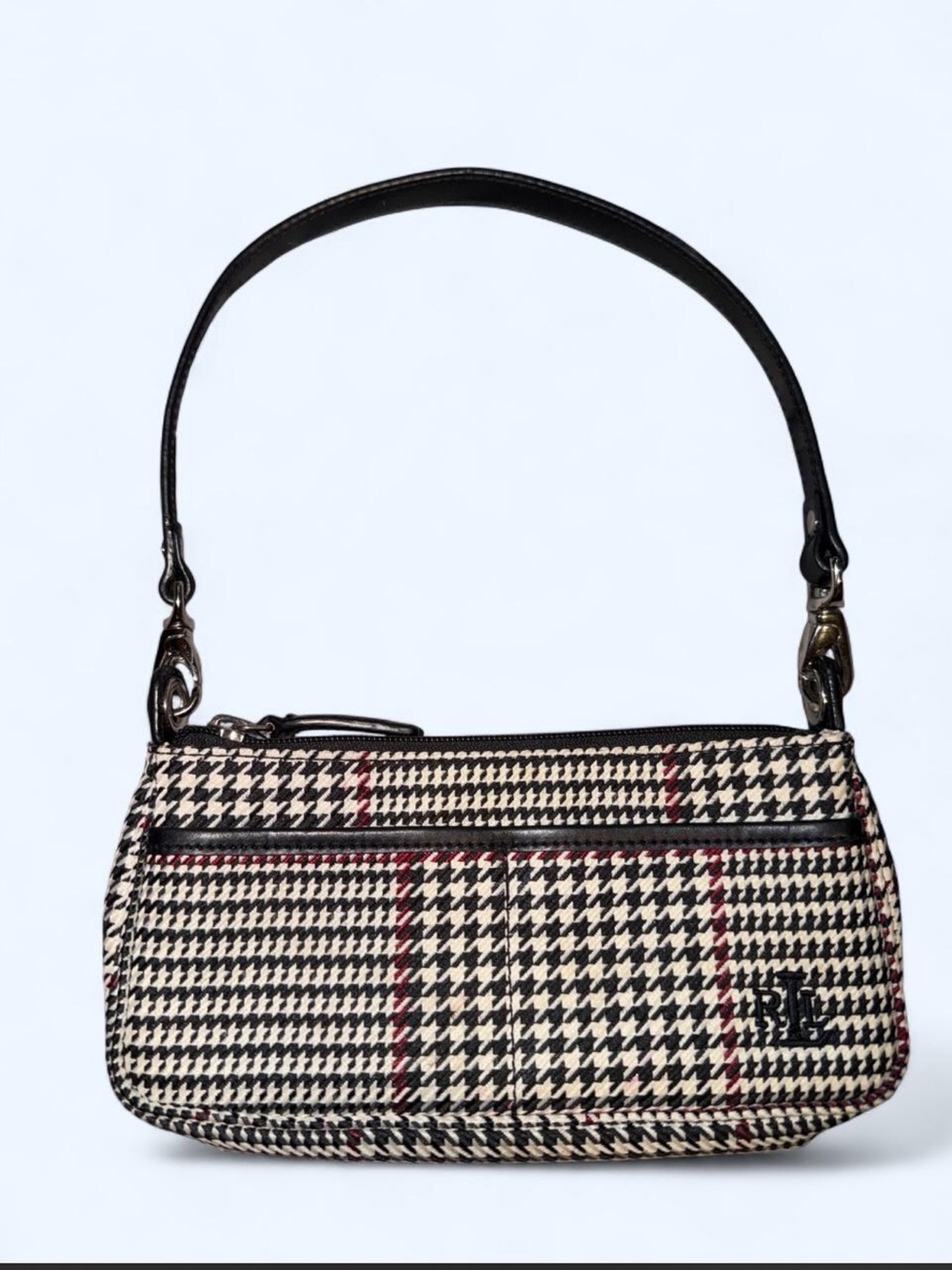 Vintage Ralph Lauren houndstooth purse